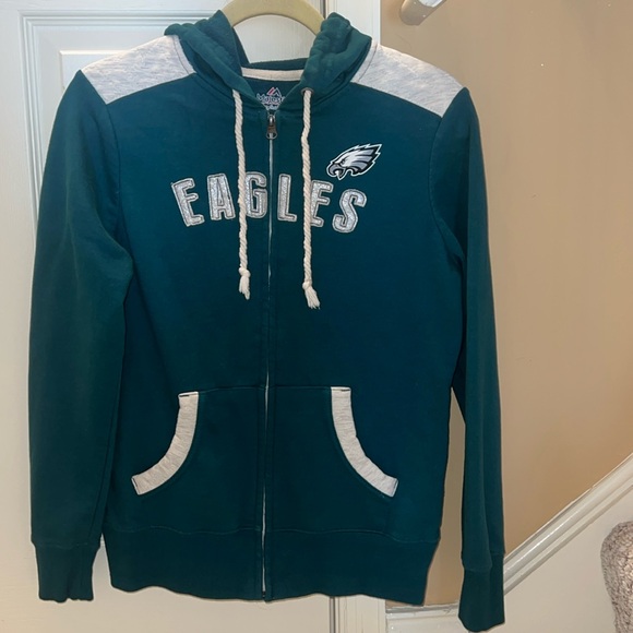 Majestic women’s Eagles zip-ip hoodie - Picture 1 of 5
